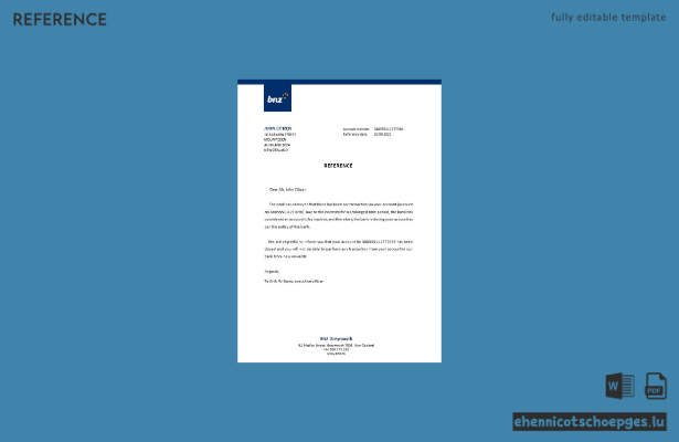 Vorschau auf ein Referenzbeispiel zur Schließung der neuseeländischen Bank of New Zealand (BNZ).